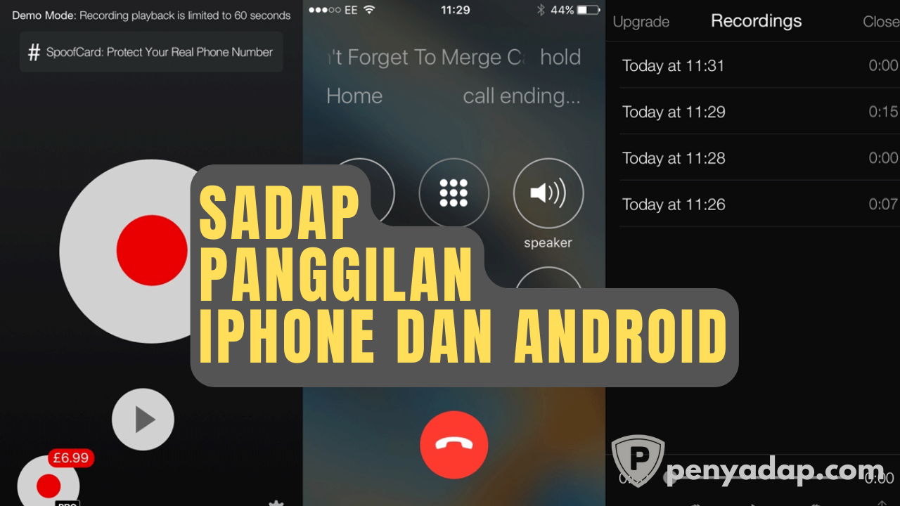 Rekam Panggilan Telepon Jarak Jauh, iPhone dan Android
